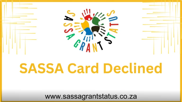 Sassa card declined