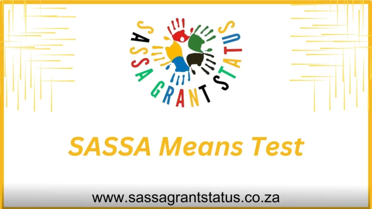 SASSA Means Test